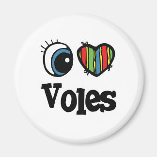 I Kärlek (Heart) Voles Magnet
