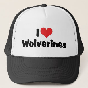 I Kärlek Heart Wolverines Keps