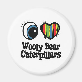 I Kärlek (Heart) Wooly Bear Caterpelars Magnet