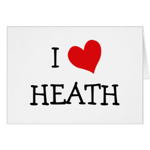 I Kärlek Heath Hälsningskort