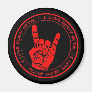 I kärlek Heavy Metall Radio Magnet