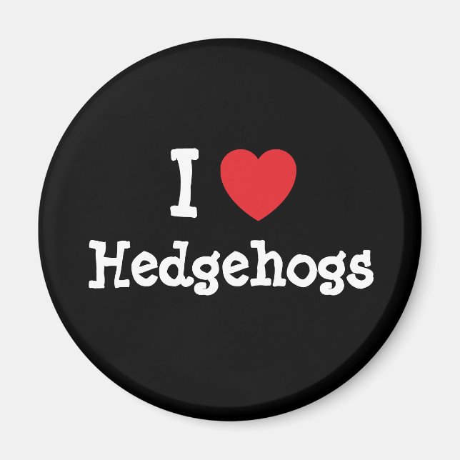 I kärlek Hedgehogs anpassningsbar personlig Magnet (Framsidan)