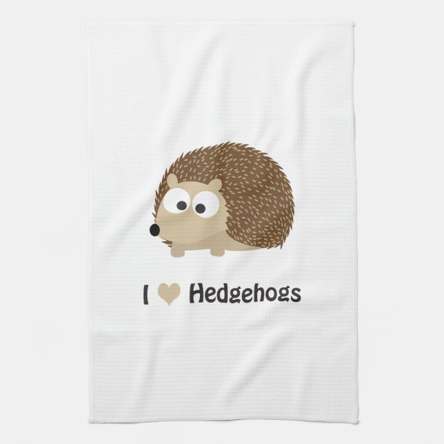 I kärlek Hedgehogs Kökshandduk (Vertikal)