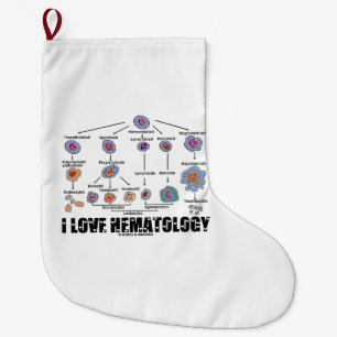 I Kärlek Hematologi Blood Cell Lineage Stor Julstrumpa