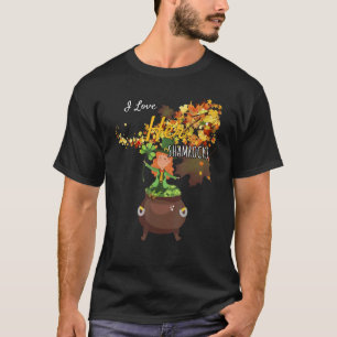 I Kärlek Hennes Shamrocks St patty's day Humor Gra T Shirt