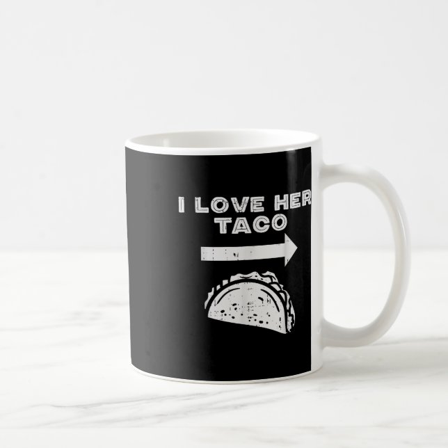 I Kärlek Hennes tako Matching par Cinco De Mayo Ma Kaffemugg (Höger)