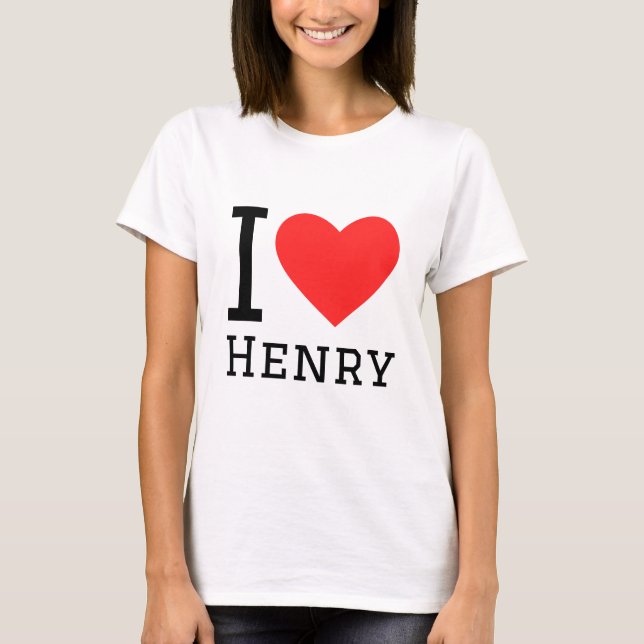 I kärlek henry t shirt (Framsida)