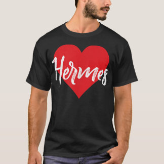 I Kärlek Hermes First Namn Tshirt I Heart Named T Shirt