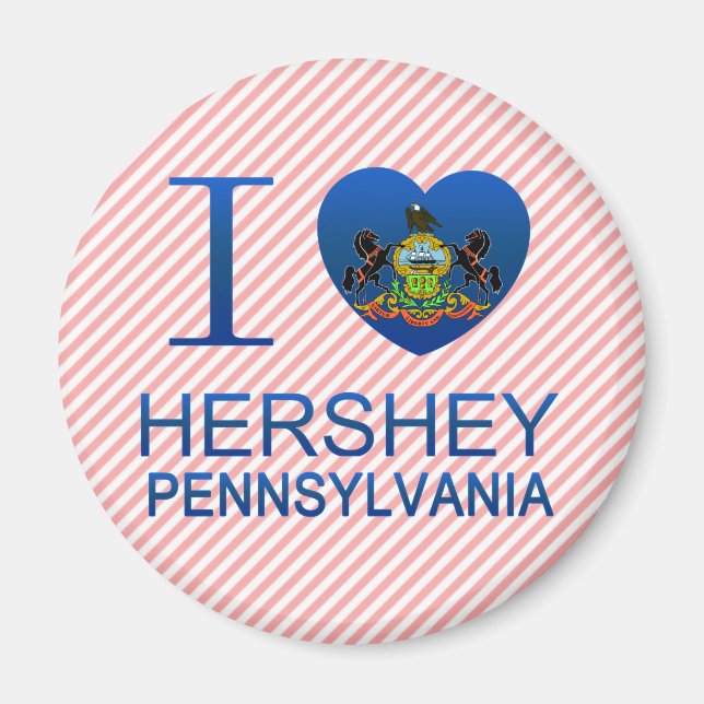 I Kärlek Hershey, PA Magnet (Framsidan)