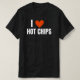 I Kärlek Hett Chip Funny Novelty Vuxen Shirt T Shirt (Design framsida)