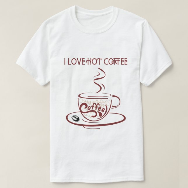 I KÄRLEK HETT COFFEE T SHIRT (Design framsida)