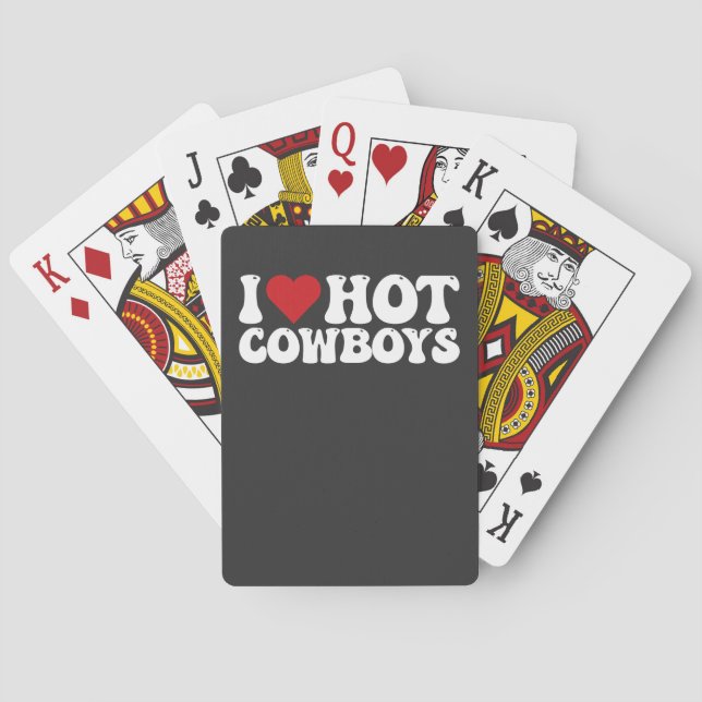 I Kärlek Hett Cowboys Casinokort (Baksidan)