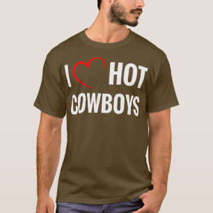 I Kärlek Hett Cowboys Funny Western Rodeo T Shirt