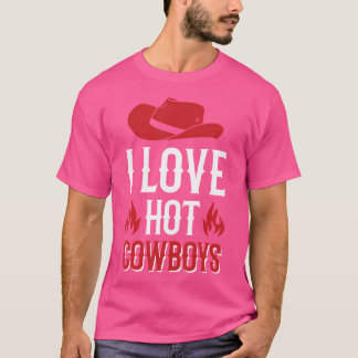 I Kärlek Hett Cowboys Western Rodeo T Shirt