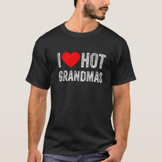 I Kärlek Hett Grandmas Funny I Heart Hett Grandmas T Shirt