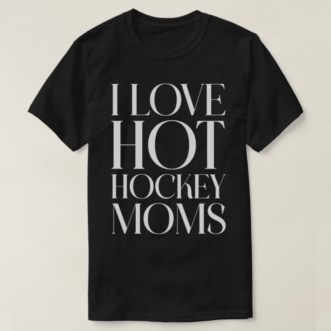 I Kärlek Hett Hockey Mammor 18 T Shirt (Design framsida)