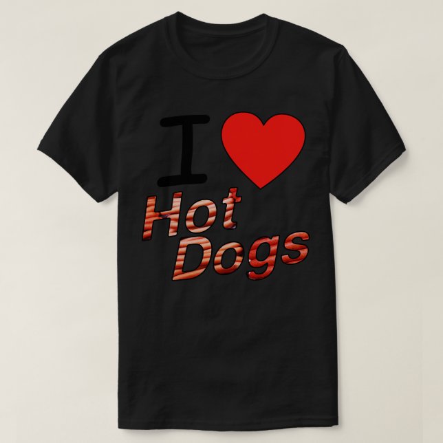 I KÄRLEK HETT HUNDAR 1 T SHIRT (Design framsida)