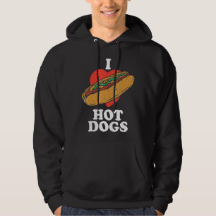 I Kärlek Hett Hundar Shirt,Hett Hund Funny for Wom Hoodie
