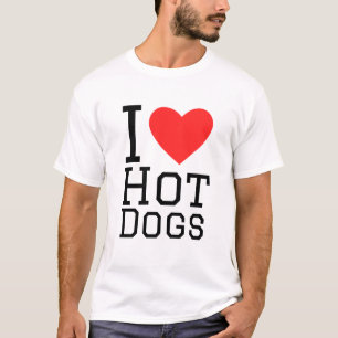 I KÄRLEK HETT HUNDAR T SHIRT