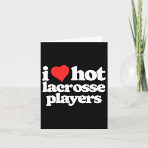 I Kärlek Hett Lacrosse Lax Players Lacrosse Lax-sp Kort