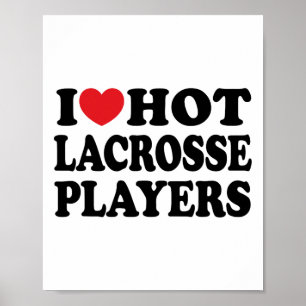 I Kärlek Hett Lacrosse Players I Heart Hett Lacros Poster