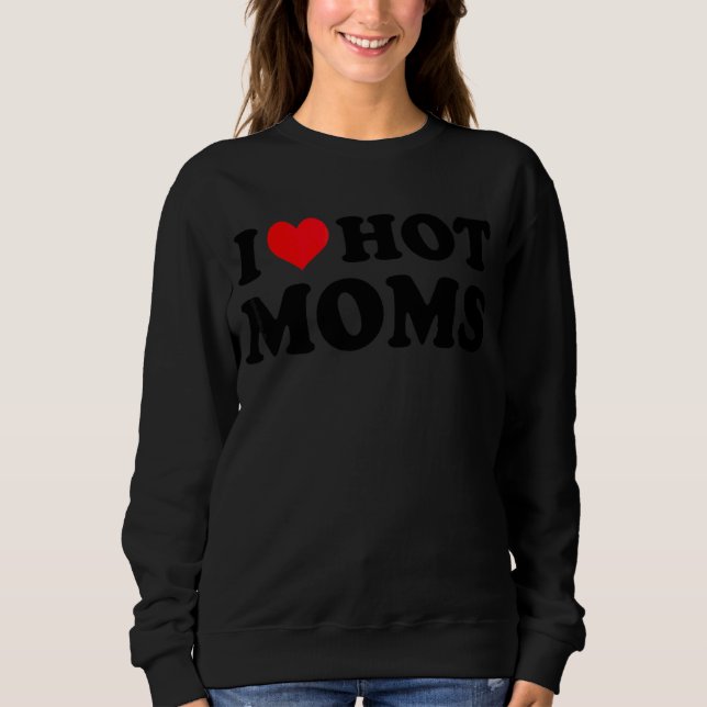 I Kärlek Hett Mammor Red Heart Kärlek Mammor T Shirt (Framsida)