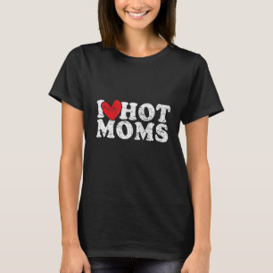 I Kärlek Hett Mammor Red Heart Kärlek Mammor T Shirt