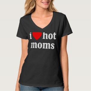 I Kärlek Hett Mammor Red Heart Kärlek Mammor T Shirt