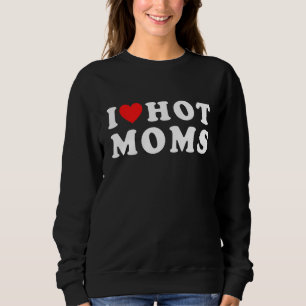 I Kärlek Hett Mammor Red Heart Mor Day T Shirt