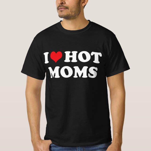i kärlek hett mammor t shirt (Framsida)