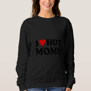 I Kärlek Hett Mammor Tes jag hjärtar Hett Mammor T Shirt