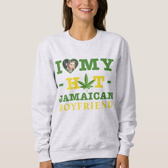 I Kärlek Hett Min Jamaican Boykompis T Shirt (Framsida)