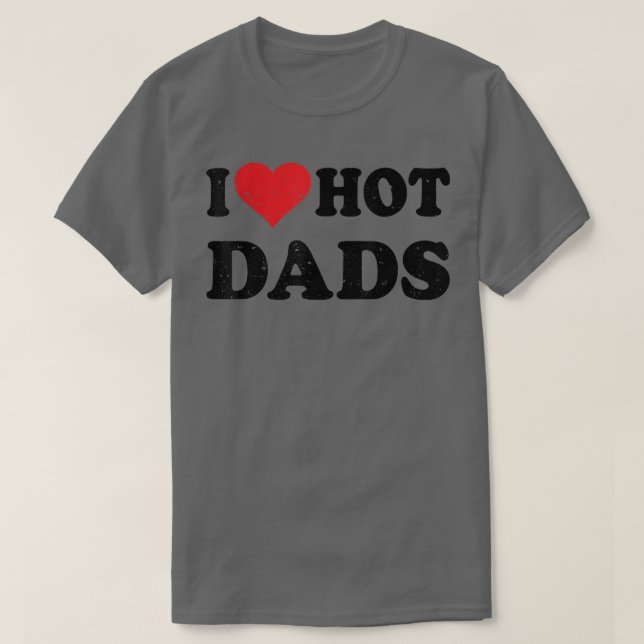 I Kärlek Hett, Pappor, nedtonad utformning av Retr T Shirt (Design framsida)