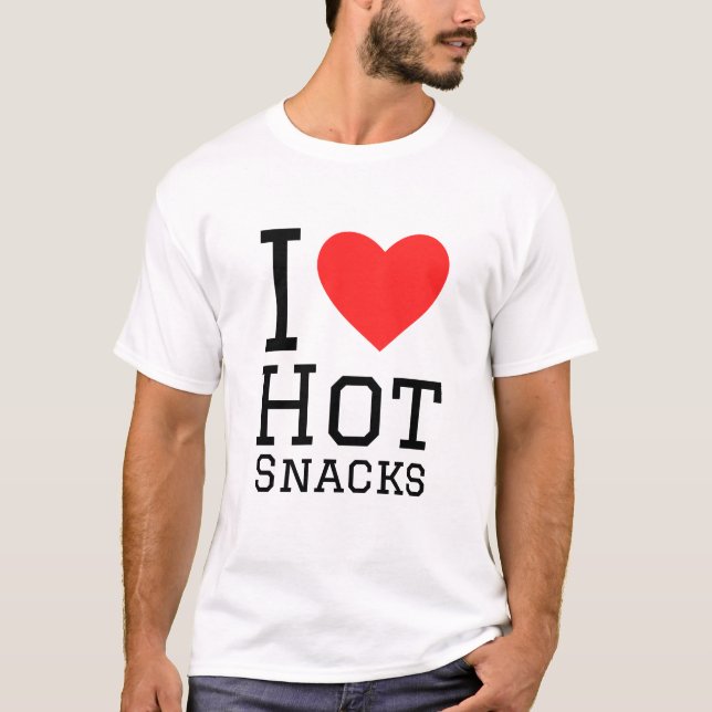 I kärlek hett snacks t shirt (Framsida)