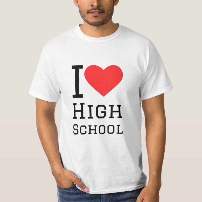 I kärlek high school t shirt (Framsida)