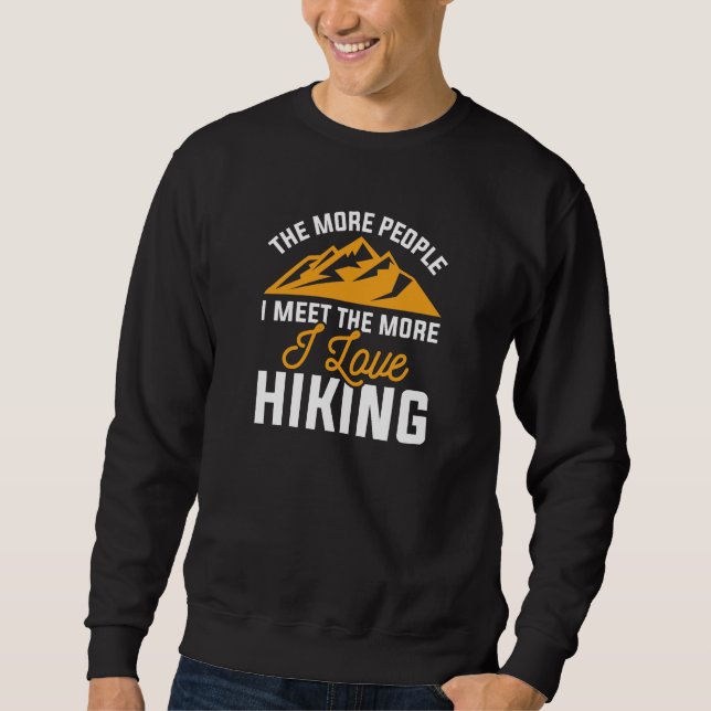I Kärlek Hiking Lång Ärmad Tröja (Framsida)