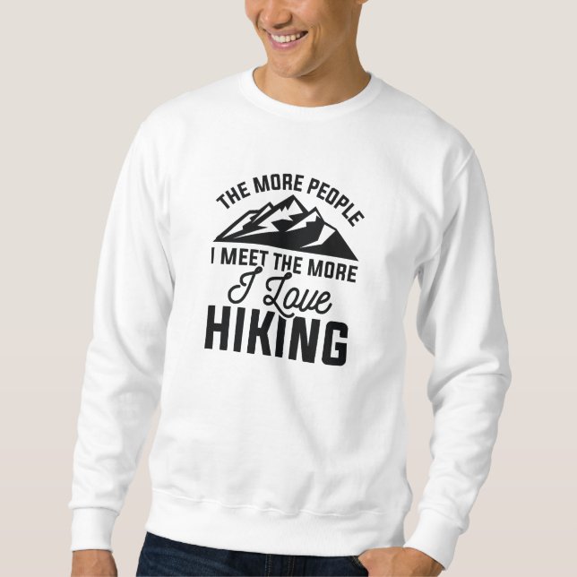 I Kärlek Hiking Lång Ärmad Tröja (Framsida)