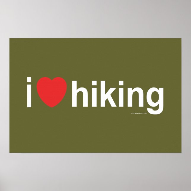 I Kärlek Hiking Poster (Framsidan)