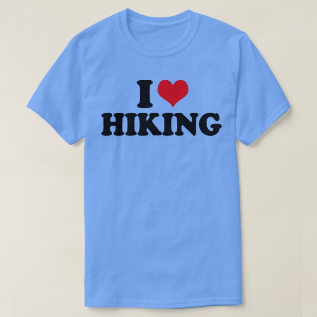 I Kärlek Hiking T Shirt (Design framsida)