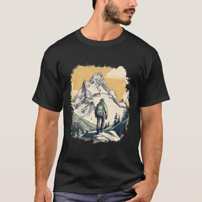 I Kärlek Hiking T Shirt (Framsida)