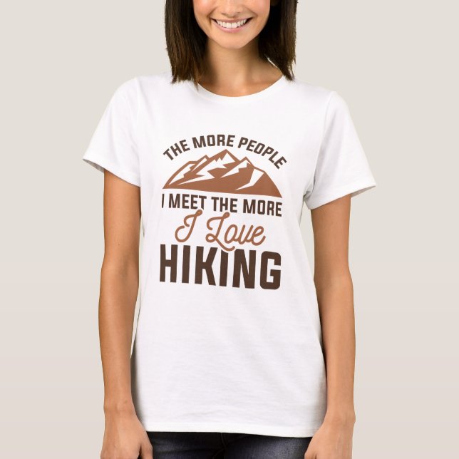 I Kärlek Hiking T Shirt (Framsida)