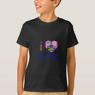 I Kärlek Hillary Clinton for USA President Heart a Tröja