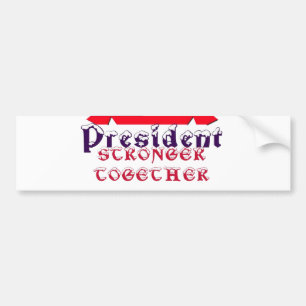 I kärlek Hillary till USA:s president.. Bildekal