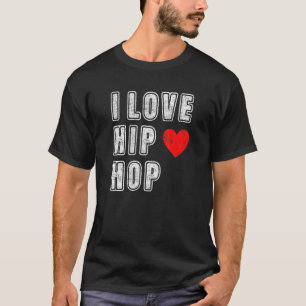 I Kärlek Hip hop 90-talets Rap Music Old school T Shirt