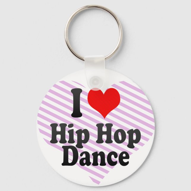 I kärlek Hip hop Dance Nyckelring (Framsida)