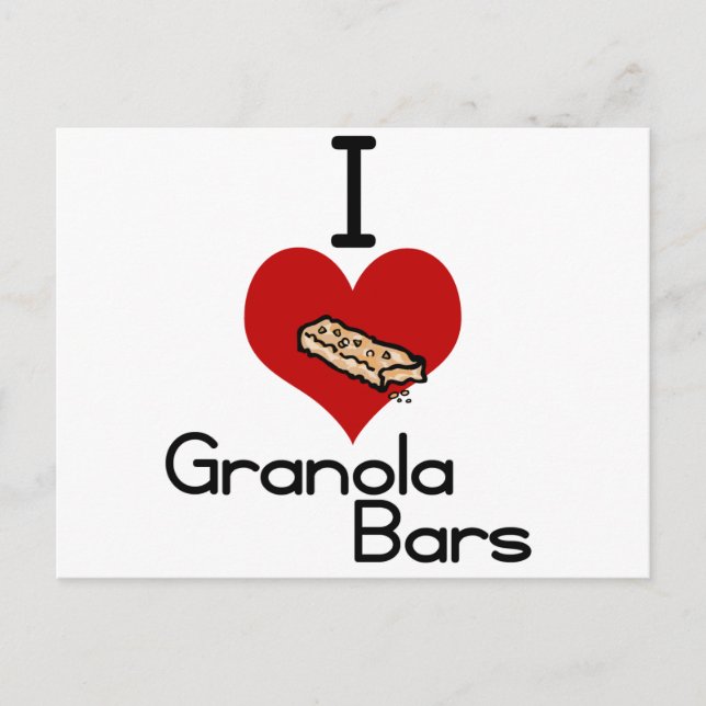 I kärlek-hjärnorrgranola pub vykort (Framsida)