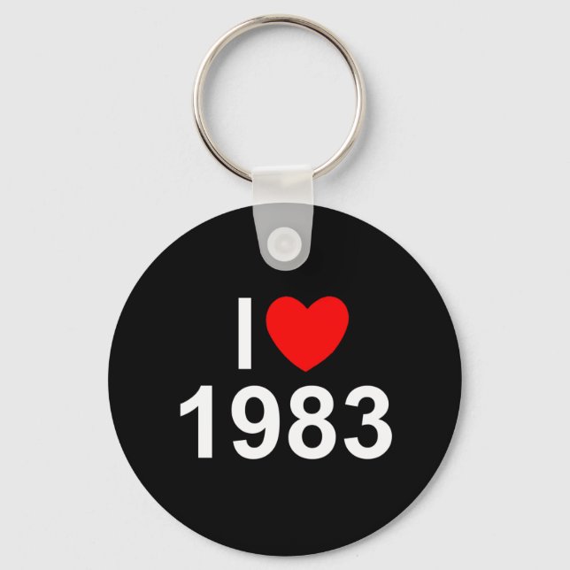 I Kärlek (hjärta) 1983 Nyckelring (Framsida)