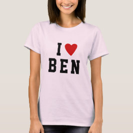 I kärlek hjärta 3 brev anpassningsbar fet text nam t shirt