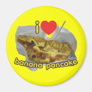 I Kärlek (hjärta) Banana Pancake ... Thai Street F Magnet