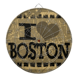 I kärlek (hjärta) Boston - Vintage Boston Piltavla